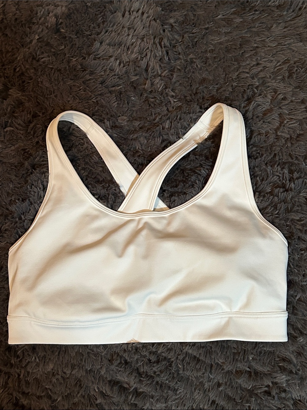 Ideology White Crossback Sports Bra
